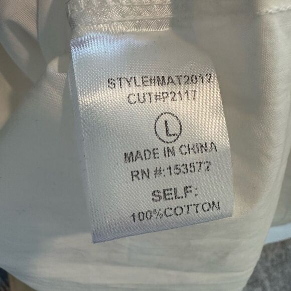 Bohme 2 Tone Colorblock Front Button Women’s Top L (NWT) - Picture 4 of 5